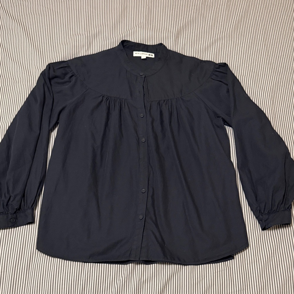 Ines de la Fressange - Navy Blouse - Picture 2 of 4